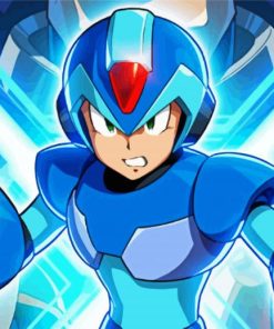 Mega Man paint by numbers