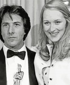 Meryl Streep And Dustin Hoffman paint by numbers