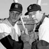 Monochrome Mickey Mantle and Roger Maris paint by number