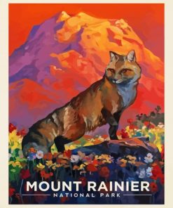 Mount Rainier paint by numbers