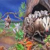 Opossum And Babies paint by number