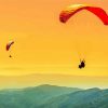 Parachute Ride At Sunset paint by numbers