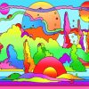 Pop Art Landscape paint by numbers