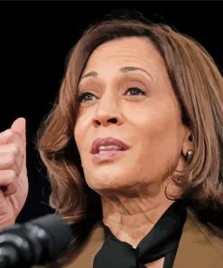 Vise President Kamala Harris paint by numbers