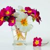 Primrose Flowers In Glass paint by number