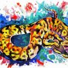 Python Snake Art paint by number