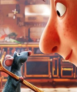 Remy And Alfredo Ratatouille paint by number