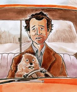 Sad Man And Groundhog paint by numbers
