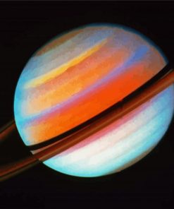 Saturn Planet paint by number