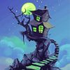 Scary Haunted House paint by numbers