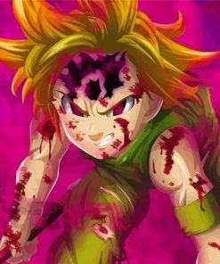 Seven Deadly Sins Meliodas Demon Nanatsu paint by numbers