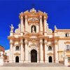 Sicilia Cathedral Of Syracuse paint by number