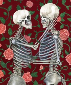 Skeleton Couple paint by number