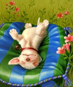 Sleepy Puppy paint by numbers