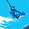 Snowboarding Art paint by number