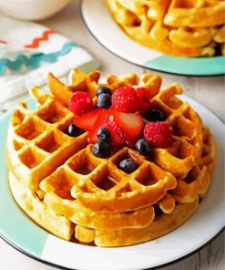 Tasty Waffle paint by number