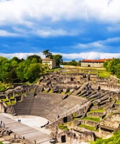 Teatro Galo Romano Lyon paint by numbers