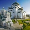 Temple Of Saint Sava Serbia paint by number