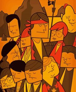 The Goonies paint by numbers