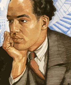 The American Poet Langston Hughes paint by numbers