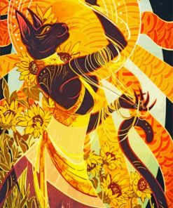 The Sun Tarot paint by number