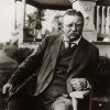 Theodore Roosevelt Black And White paint by number