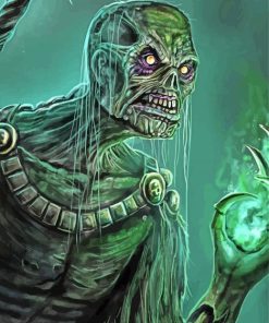 Undead Warlock paint by numbers