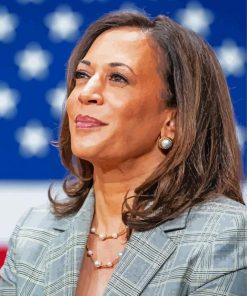 US Vice President Kamala paint by number