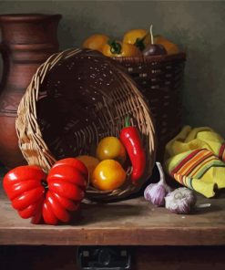 Vegetable Basket paint by numbers