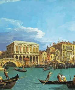 The Riva Degli Schiavoni Venice paint by numbers