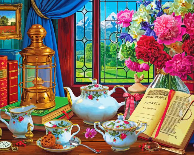 Vintage Office paint by number