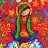 Virgencita Plis Art paint by numbers