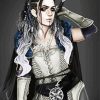 Warrior Viking Lady paint by number