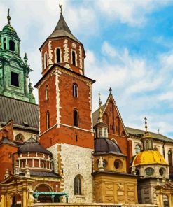 Wawel Krakow Poland Cathedral paint by numbers