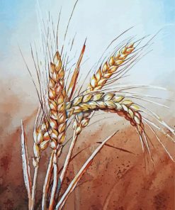 Wheat Stalk paint by number