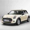 White Minicooper Car paint by numbers