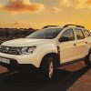 White Dacia Duster paint by number