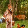 Winslow Homer The Milk Maid paint by numbers