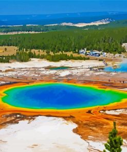 Yellow Stone National Park Idaho paint by numbers