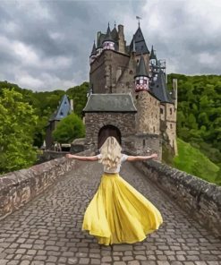 Young Lady In Eltz Castle paint by numbers