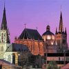 Aachen Cathedral At Night paint by number