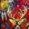 Abstract Deer Dreamcatcher paint by numbers