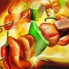 Abstract Food Art paint by numbers paint by numbers