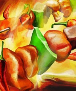 Abstract Food Art paint by numbers paint by numbers