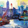 Abstract London Art paint by numbers