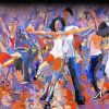 Abstract Salsa Dancers paint by number