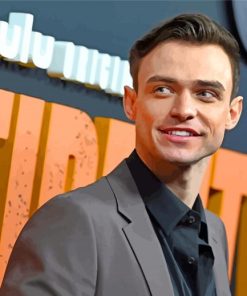 Actor Thomas Doherty paint by numbers
