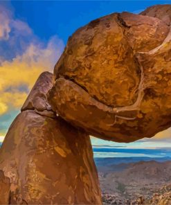 Beautifull Rocks Big Bend National Park paint by numbers