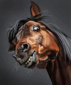 Funny Horse paint by numbers