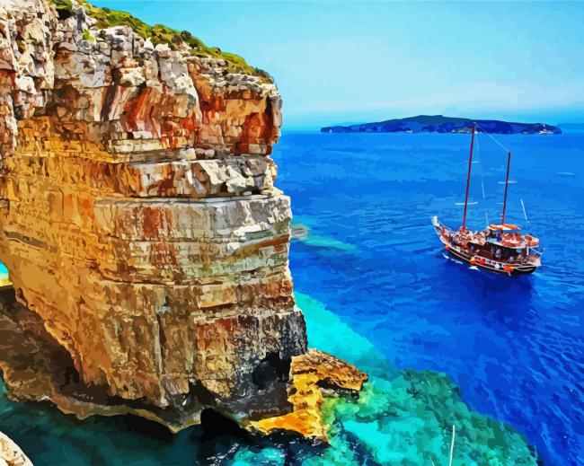 Ionian Islands paint by numbers